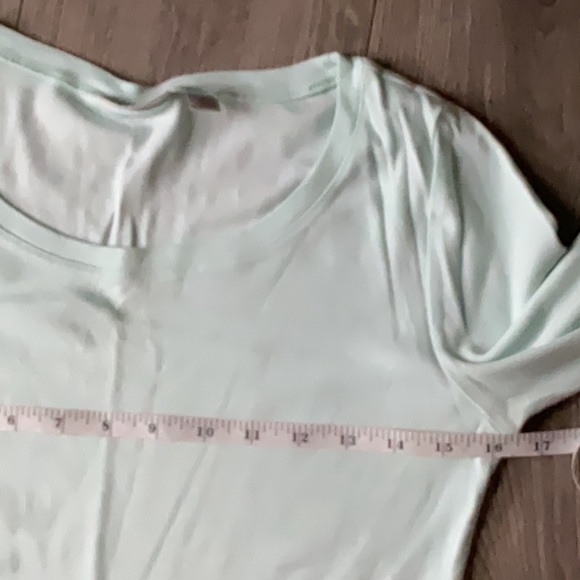 HALOGEN Mint Green Scoop neck T Shirt. - Picture 4 of 5